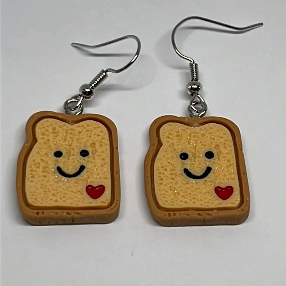 Earrings Cinnamon Toast Cute Kawaii
